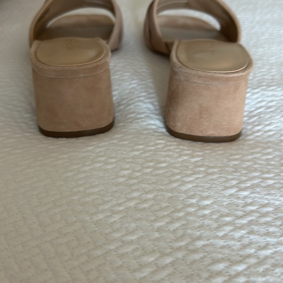 Ann Taylor Tan Sandals with Gold Buckle - Picture 4 of 7